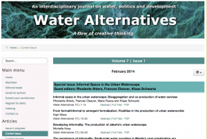 Water Alternatives Feb 2014 Issue
