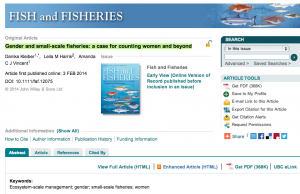 Fish and Fisheries 2014