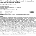 NEW PUB FROM RACHEL STERN AND MELISA LAELAN: COVID-19 AND DISCRIMINATION EXPERIENCES IN THE MARSHALLESE COMMUNITIES OF SPRINGDALE, ARKANSAS